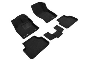 Volkswagen Jetta Floor Mats - Front and Rear - 3D MAXpider - Elegant Series - Black - `19-`24